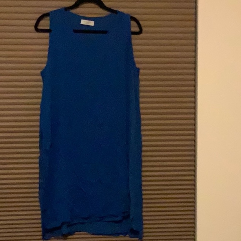 Blue layered dress